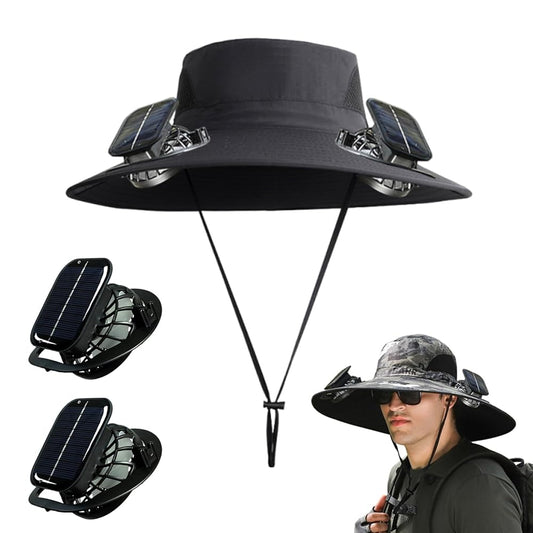 CapBreeze™-Sombrero con Ventilador Solar