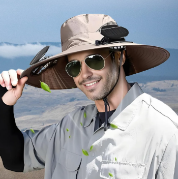 CapBreeze™-Sombrero con Ventilador Solar