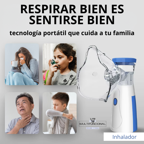 Nebulizador Portátil para Niños y Adultos OFERTA CYBER